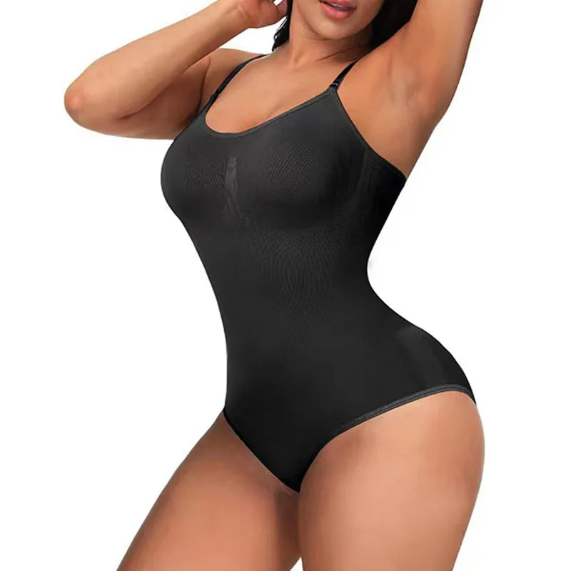 V Neck Spaghetti Strap Bodysuit